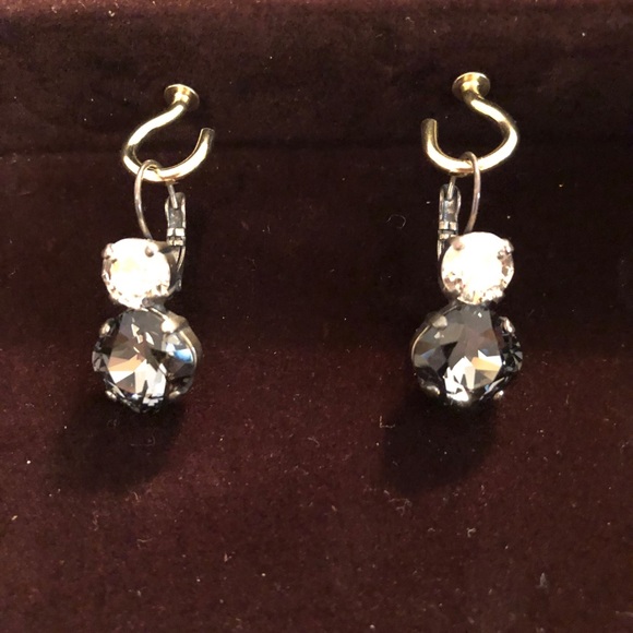 Two stone dangle earrings - Picture 3 of 8